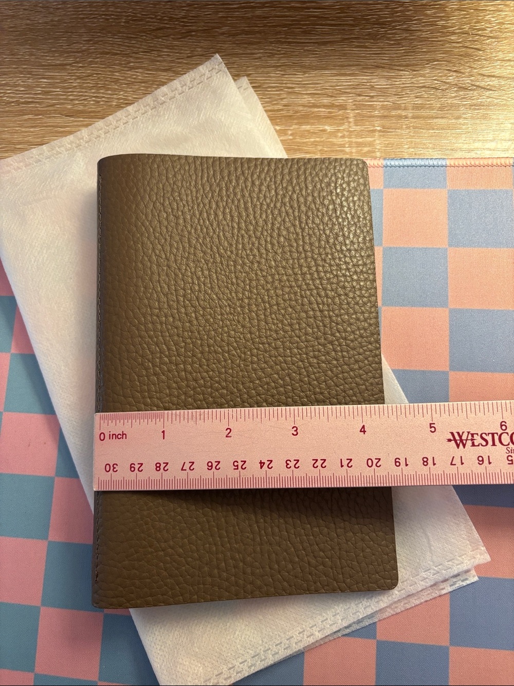 Davinci Personal Rings Bible Sz Dolcemente Organizer Planner Taupe Leather - Picture 11 of 16